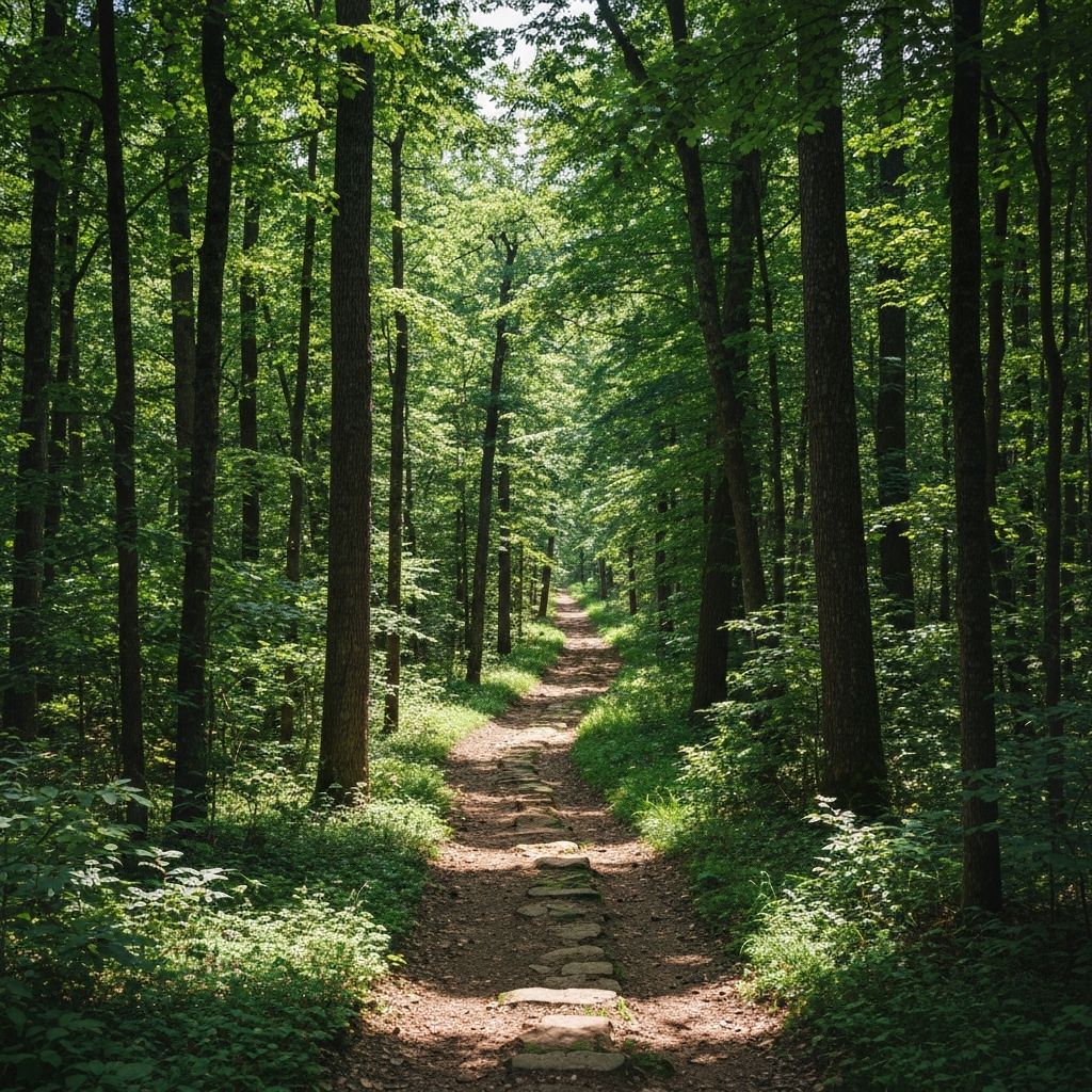 Doğa yürüyüşü patikası ve orman